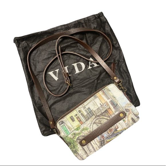 VIDA Venice Design Cloth Crossbody Small Purse Statement Clutch - Picture 2 of 2